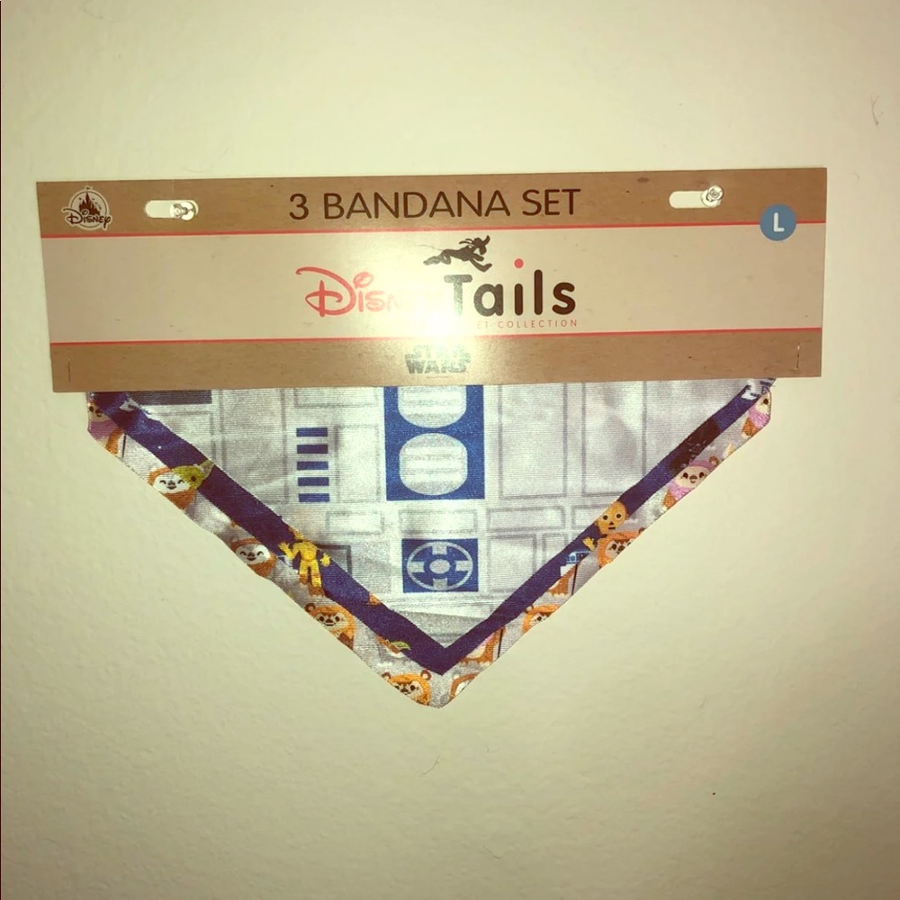 Disney Tails Pet bandana Set NWT